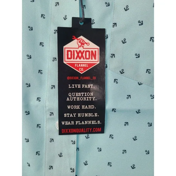 DIXXON FLANNEL WOMENS "THE AVERY" VACATION PARTY SHIRT Size Large NWT - Picture 4 of 9